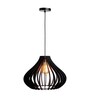 Frappe Black Wooden Hanging Light