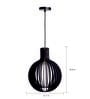 Orla Black Wooden Hanging Light
