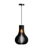 Demarius Black Wooden Hanging Light