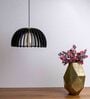 Luno Black Wooden Hanging Light