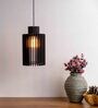 Roston Black Wooden Hanging Light