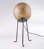 Zana Black Metal Shade Table Lamp with Black Base