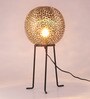 Zana Black Metal Shade Table Lamp with Black Base