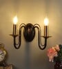 Bendigo Iron Candle Wall Light (Black)