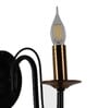 Bendigo Iron Candle Wall Light (Black)