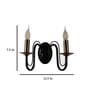 Bendigo Iron Candle Wall Light (Black)
