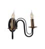 Bendigo Iron Candle Wall Light (Black)