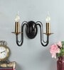 Bendigo Iron Candle Wall Light (Black)