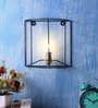 Electa Iron Candle Wall Light (Black)