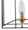 Petunia Iron Candle Wall Light (Black)