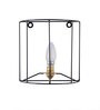 Electa Iron Candle Wall Light (Black)