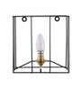 Petunia Iron Candle Wall Light (Black)