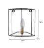Electa Iron Candle Wall Light (Black)