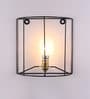 Electa Iron Candle Wall Light (Black)