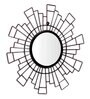 Black Iron Contemporary Decorative Mirror
