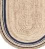 Brown Jute 3 ft X 5 ft Hand Woven Dhurrie