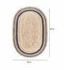 Brown Jute 3 ft X 5 ft Hand Woven Dhurrie