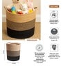 Laundry Basket For Clothes,Clothes Storage Baskets,Jute Laundry Bag