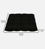 Black Solid Jute 14x14 Inches Chair Pad