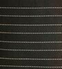 Black Jute Stripes 16x16 inches  Regular Cushion Covers  (2Pcs)