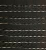 Black Jute Stripes 18x18 inches  Large Cushion Covers  (2Pcs)