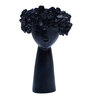 Black Lady Dark Blue Resin Floor Vase