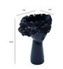Black Lady Dark Blue Resin Floor Vase