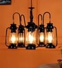 Gaze Black Glass Shaded Chandelier