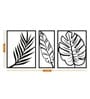 Black Leaves Design Wooden Wall Decor