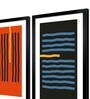Black Line Multi Canvas Black FrameArt Panel