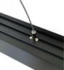 Black Linear 42W LED Ceiling Light Office & Gym Lighting 3 Color Modes