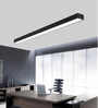 Black Linear 42W LED Ceiling Light Office & Gym Lighting 3 Color Modes