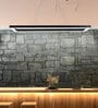 Black Linear Alumnium & Acyrlic 4 Ft LED Chandelier