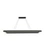 Black Linear Alumnium & Acyrlic 4 Ft LED Chandelier
