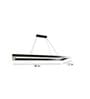 Black Linear Alumnium & Acyrlic 4 Ft LED Chandelier