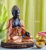 Black Lord Buddha Statue In Blessing Posture Figurine