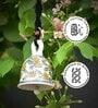 Black Macrame Ceramic Handmade bell for Wall hanging