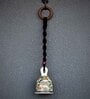 Black Macrame Ceramic Handmade bell for Wall hanging