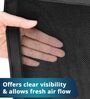 Black Magnetic 7 Feet Mosquito Screen Door Net Curtain