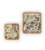Black Mango wood 9 Inch Square Appetizer Platters