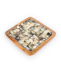 Black Mango wood 9 Inch Square Appetizer Platters