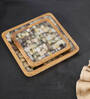 Black Mango wood 9 Inch Square Appetizer Platters