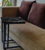Digital Metal C-Shape End Table in Black Colour