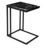 Digital Metal C-Shape End Table in Black Colour