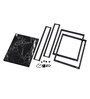 Digital Metal C-Shape End Table in Black Colour