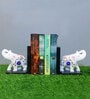 Intarsio White Marble Book End