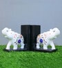 Intarsio White Marble Book End