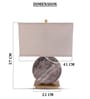 Black Marble Marble Monarch table lamp