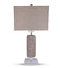 Black Marble Marbled Rectangular Table Lamp