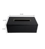 Black Rectangular Pu Leather Tissue Box Cover